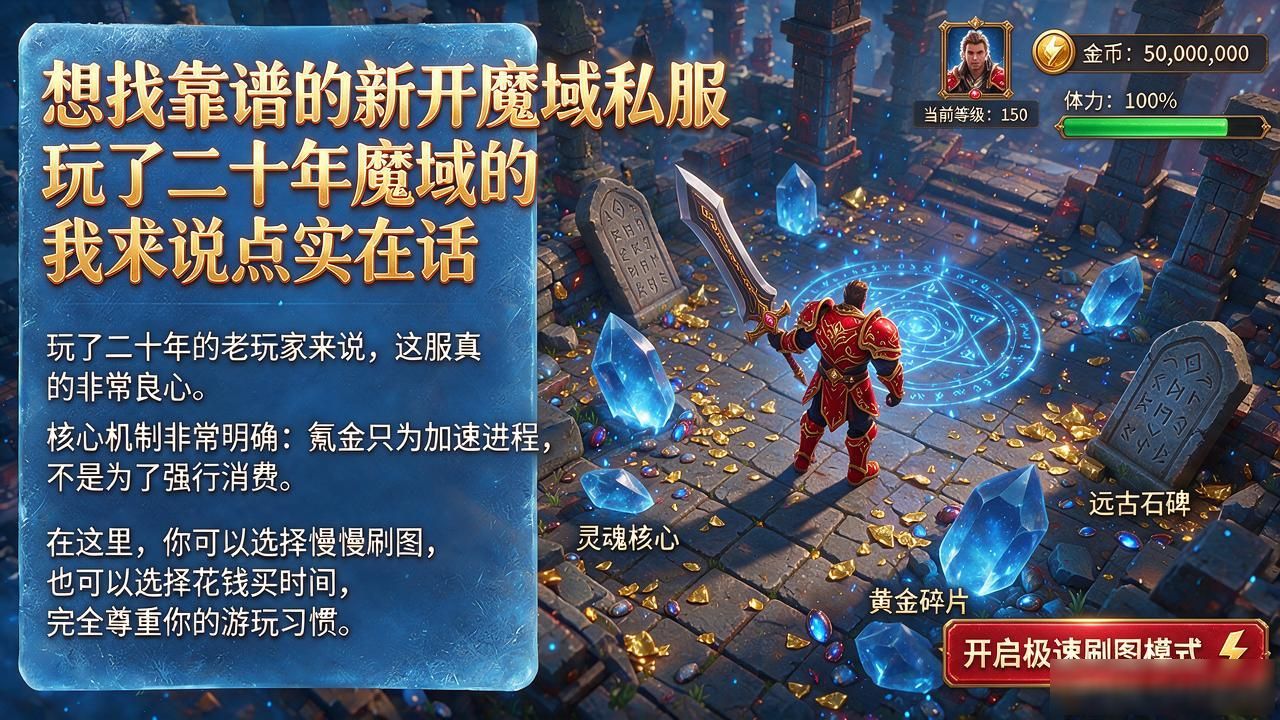 想找靠谱的新开魔域私服 玩了二十年魔域的我来说点实在话