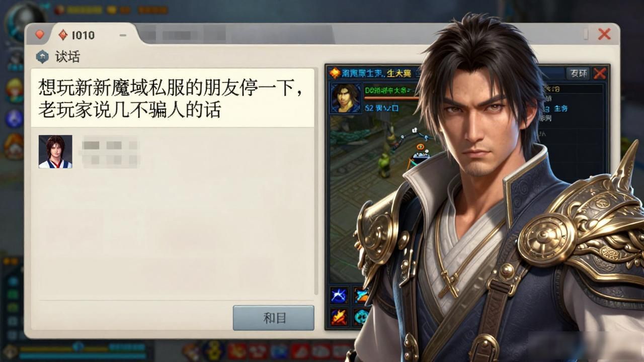 想玩新开魔域私服的朋友停一下，老玩家说几句不骗人的话